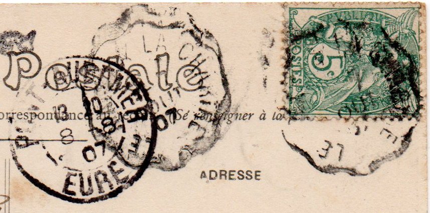 Courrier-Convoyeur-Ligne La Chartre au Mans Type 2 Sept 1907